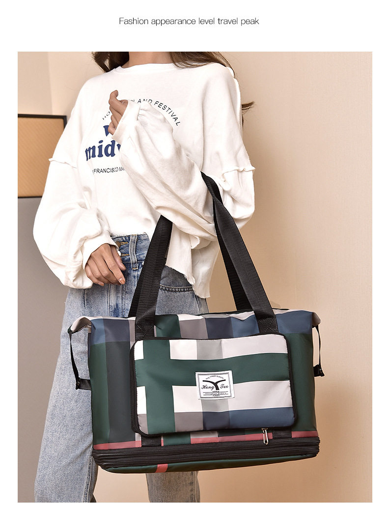 Вместительная и большая портативная сумка для путешествий, сумка через плечо с разделителями, водонепроницаемый чемодан murduras 