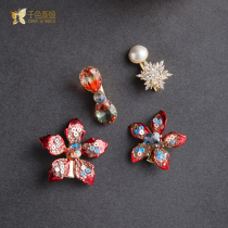 Red bridal toast to the head accessories 2021 new wedding haircut wedding dresses head floral decorations supersensi