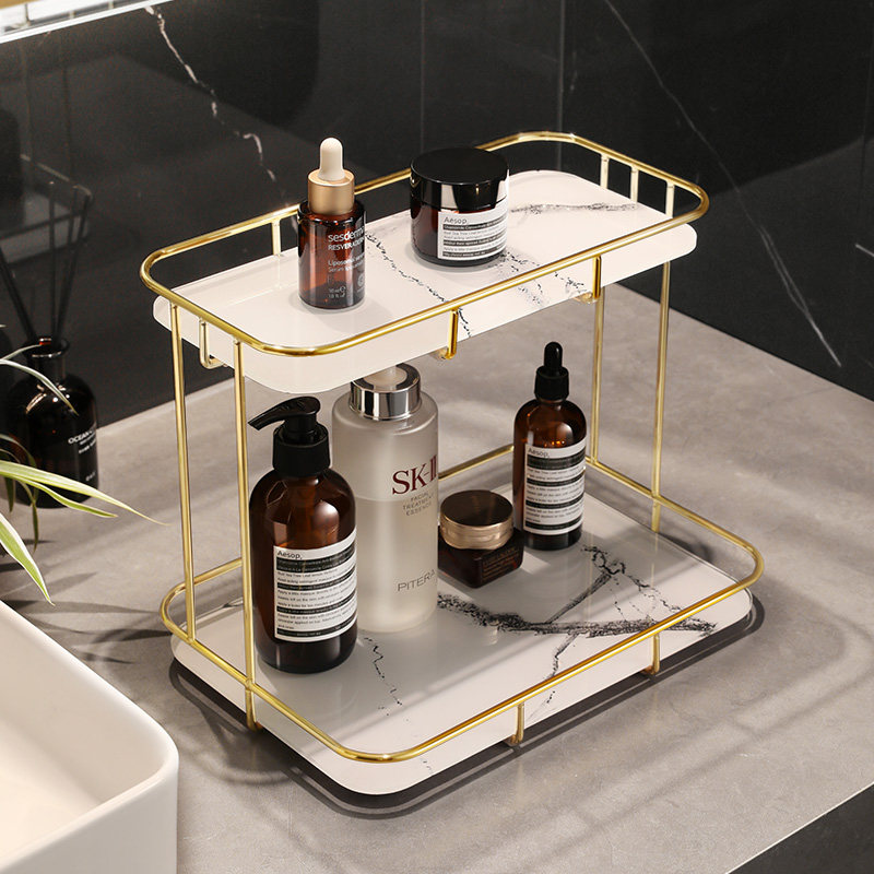 Makeup Room Shelve Free Hand Wash Wash Wash Terrace Bathroom toilet Supplies light extravagant desktop Cosmetic Containing box