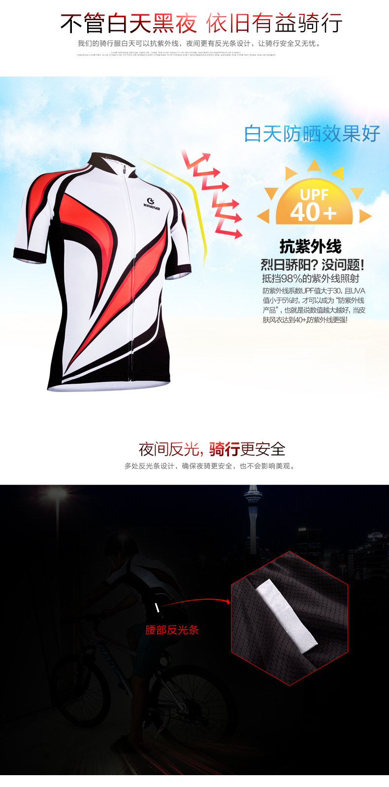Tenue de cyclisme mixte KINGSIR - Ref 2230208 Image 15