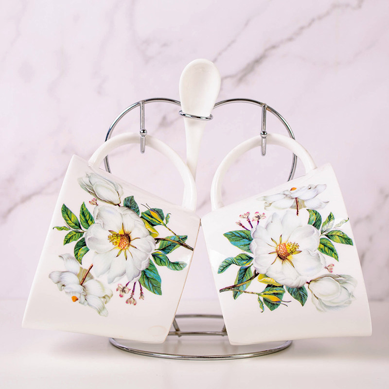 Yingchen Da Coffee Cup Suit Eurostyle Small Extravaganza Ceramic Water Glass Home Creative Minima About Afternoon Tea Tea Set 2 pieces