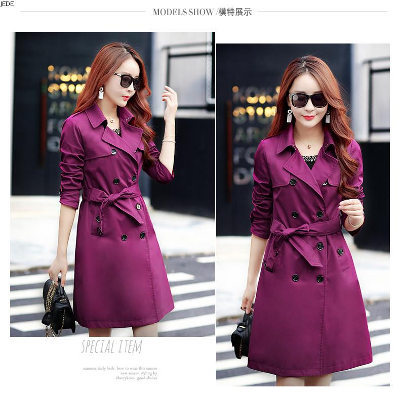 Trench pour femme JEDE en Polyester en Nylon - Ref 3226181 Image 18
