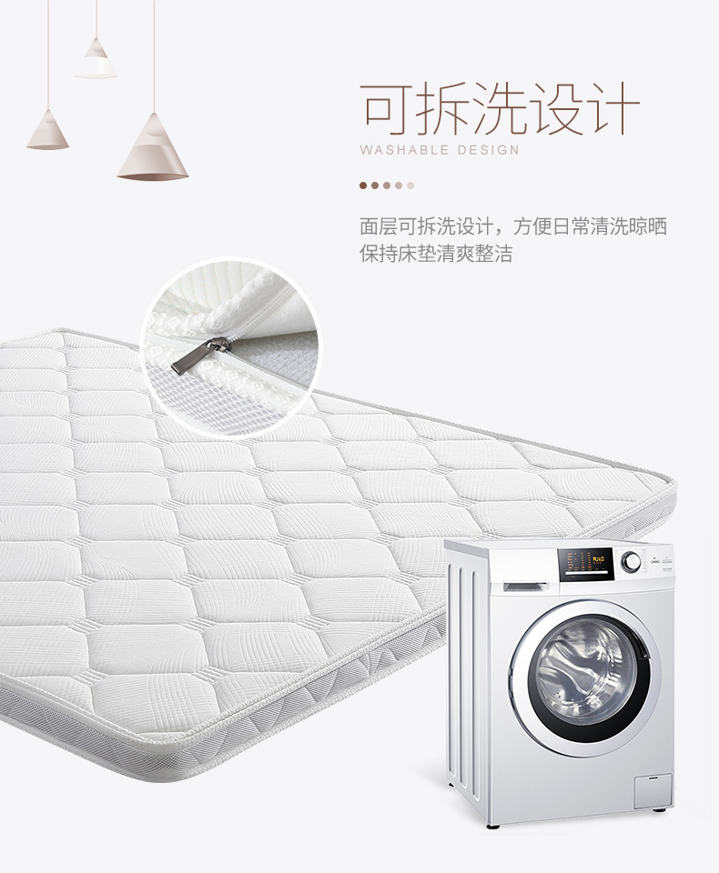 3e môi trường nệm mat mat cọ dừa cọ nệm phần mỏng khâu tùy chỉnh giường có thể gập lại 1.8m tatami - Nệm đệm nước