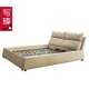 Giường bọc da tối giản hiện đại tatami 1,8 mét giường đôi mềm mại giường ngủ chính giường cưới Túi mềm kiểu Bắc Âu Ánh sáng sang trọng kiểu Ý - Giường