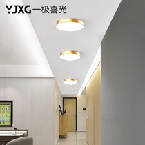 The tube lampled the Nordic bedroom kitchen gateway lamp round and simple modern black balcony suction roof lamp
