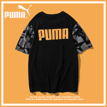 Puma pure cotton summer sports T-shirt men and women tide brand breathable t-shirt 2021 new couple short-sleeved top