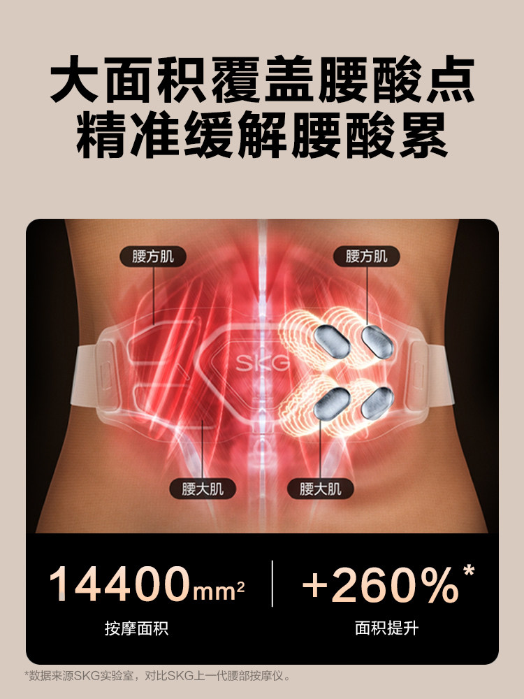 New Year's Gift]Skg Waist Massage Device G7 Luxury Hot Compress to Relieve Lumbar Pain, Waist Belt Gift Recommendation