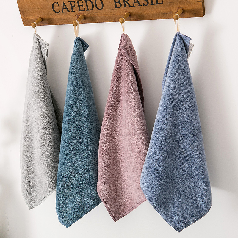 Five-Pack Export Japanese Square Towels for Face Washing, Household Small Towels, Square Hand Towels, Hanging Type, Absorbent, Quick-Drying, Non-Pure Cotton Five-Pack Export Japanese Square Towels for Face Washing, Household Small Towels, Square Hand Towels, Hanging Type, Absorbent, Quick-Drying, Non-Pure Cotton
