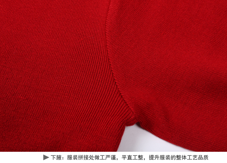 Áo len cashmere trung niên nam dày gà cổ áo len ấm áp V-cổ nam áo len cha lớn màu đỏ năm sinh áo thun tay dài nam