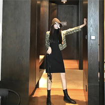 2020 new Hepburn wind light cooked Imperial sister professional foreign gas can salt sweet small fragrant wind suit two-piece autumn