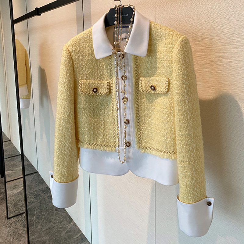 2022 New Harbor Wind Retro Korean Fashion Bay and Short Fragment Small Fragment Coveted Woman Spring