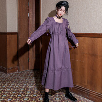 2020 new niche sweet first love Platycodon Super fairy purple skirt can salt sweet drawstring dress autumn