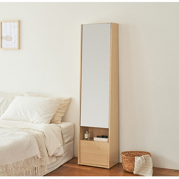gương đựng đồ trang sức Tủ gương toàn thân có tủ Tủ gương toàn thân tích hợp tủ lưu trữ gỗ nguyên khối gương trang điểm cao từ trần đến sàn tủ đầu giường tủ áo quần tủ gương trang điểm gương đựng đồ trang sức