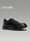 [Leather Sole] Desai Spring/Summer Genuine Leather Casual Shoes for Men, Height-Increasing Soft Sole Sneakers, Black Low-Cut Fashion Men's Shoes