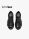 Desai Ready-to-Wear Winter All-match Sports Shoes Men's Genuine Leather Lace-Free Commuting Soft Soled Casual Shoes