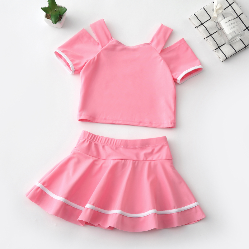 Children's swimsuit Girls summer split skirt style Large children's