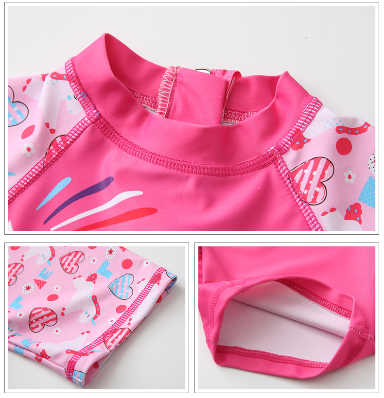 Đồ bơi cho trẻ em gái Xiêm Boxer Đồ bơi cho bé Học sinh trung học nhỏ Spa Spa Đồ bơi có mũ - Bộ đồ bơi của Kid đồ bơi h&m cho bé gái