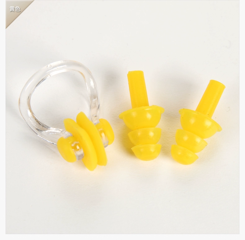 Mua 2 tặng 1 miễn phí bơi không thấm nước dây nút tai mũi clip mềm silicone trẻ em người lớn chống viêm tai tắm tắm dầu gội nguồn cung cấp nón bơi