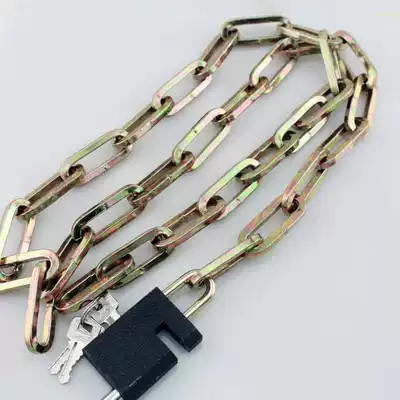 Chain lock anti-theft chain lock anti-pry iron lock tricycle bicycle locomotive lock electric car chain padlock