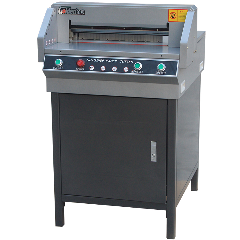 Golden Classic Electric Cutting Machine Manual Push Paper Electric Press Paper Cutting Machine Cutting Thickness 4cm GD-QZ450