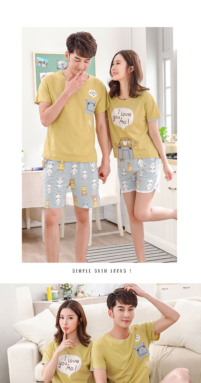 Pyjama mixte en Coton à manche courte - Ref 3005941 Image 29