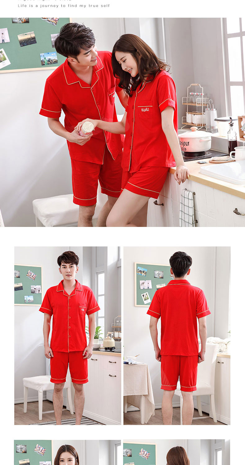 Pyjama mixte en Coton à manche courte - Ref 3005941 Image 11