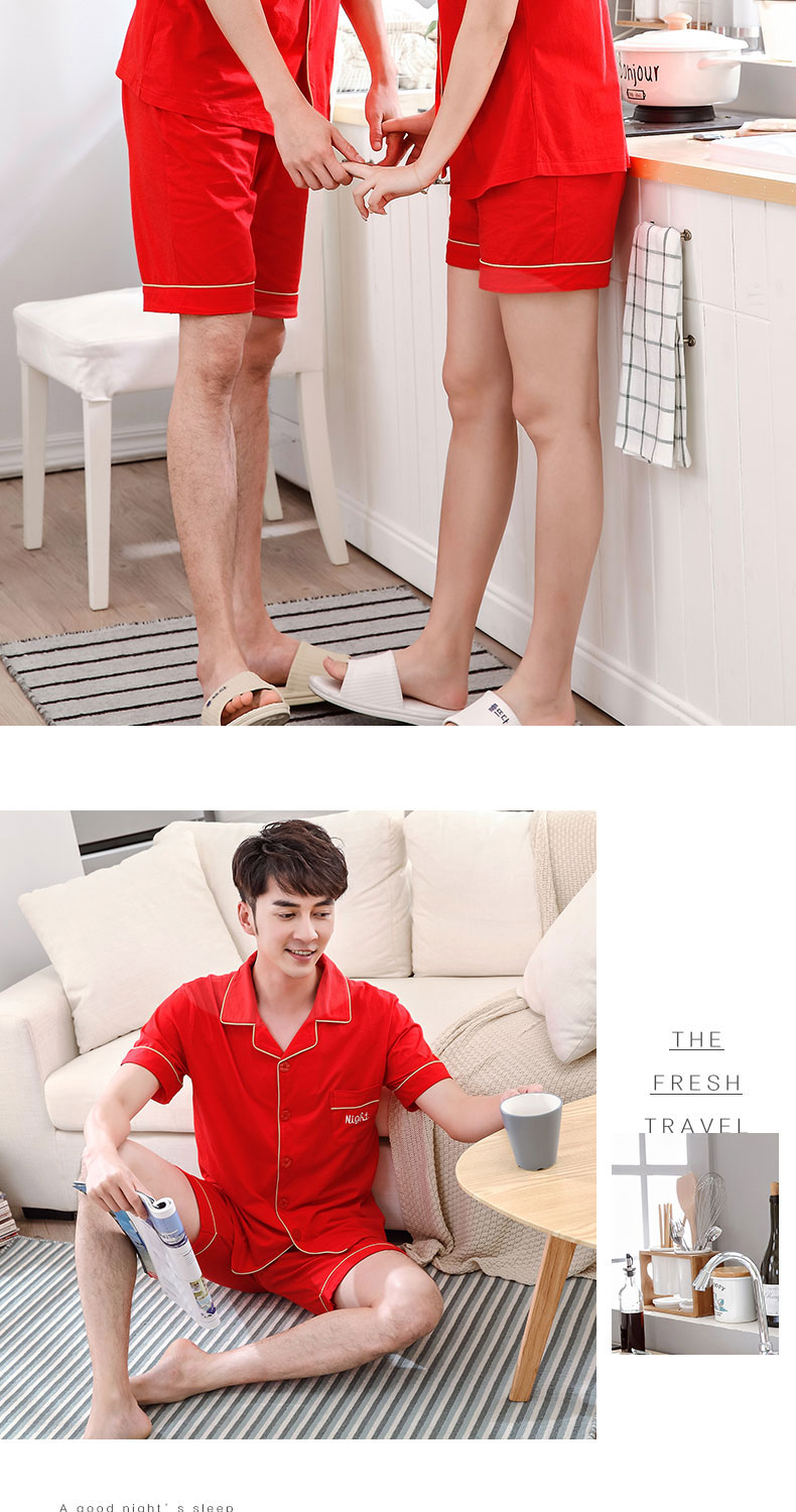 Pyjama mixte en Coton à manche courte - Ref 3005941 Image 10