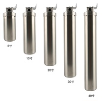 304 stainless steel filter housing filter bottle 316 pipeline water purifier pre-filter large flow
