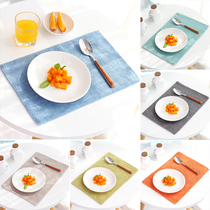 Nordic Ins Cotton Linen Dining Mat Double Layer Thickened Linen Art Table Mat Home Insulation Bowl Pan Pad Anti-Burn Home