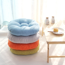 Pure Color Linen Bushel Cushion Round Thickened Yoga Ground Beats Chair Mat Kindergarten All Season Fart Mat tatami