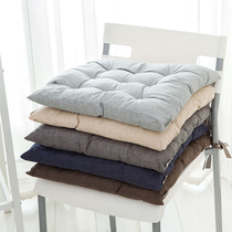 Thickened seat cushion seat cushion waterproof cotton and linen autumn office sedentary student dormitory stool seat cushion on the ground