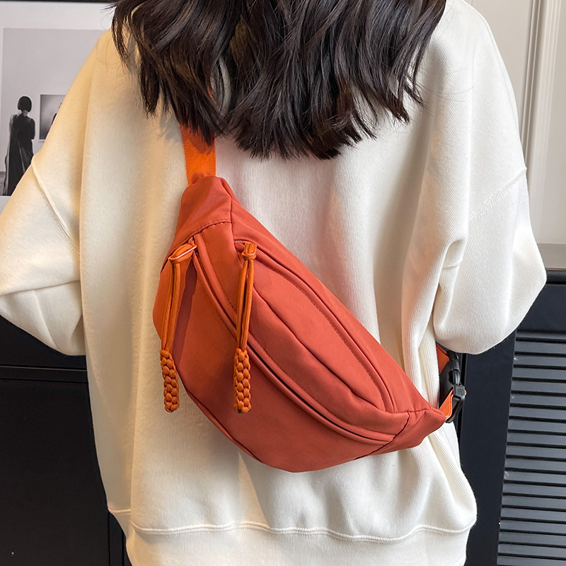 Canvas Casual Single-Shoulder Women's 2025 New Trendy Crossbody Bag Summer Sports Chest Bag Niche Versatile ins Waist Bag Canvas Casual Single-Shoulder Women's 2025 New Trendy Crossbody Bag Summer Sports Chest Bag Niche Versatile ins Waist Bag