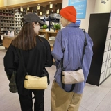 Мужская сумка через плечо, брендовый японский рюкзак для отдыха, полиуретановая сумка на одно плечо, из натуральной кожи