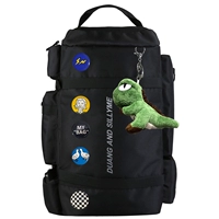 Черный динозавр, подвеска, значок