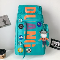 Синий и зеленый [джинсовой кулон+значок LH5]