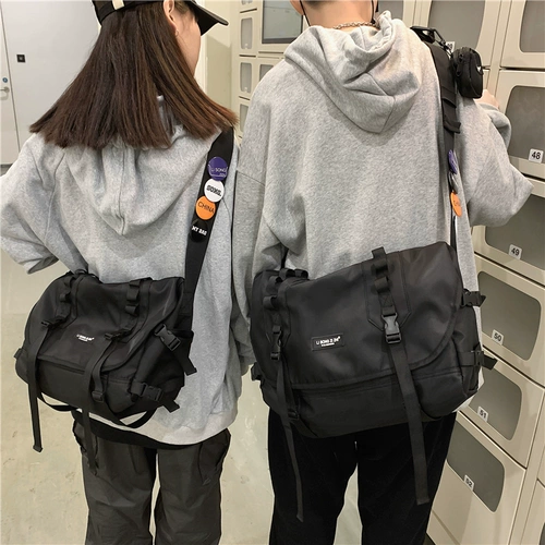 Мужская вместительная и большая брендовая японская сумка на одно плечо для отдыха