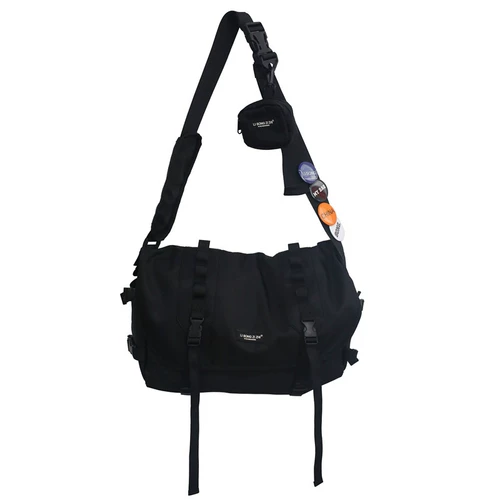 Мужская вместительная и большая брендовая японская сумка на одно плечо для отдыха