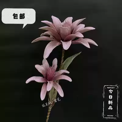 Factory new hot sale foam PE European long branch imitation Dahlia household accessories floor designer decorative flower
