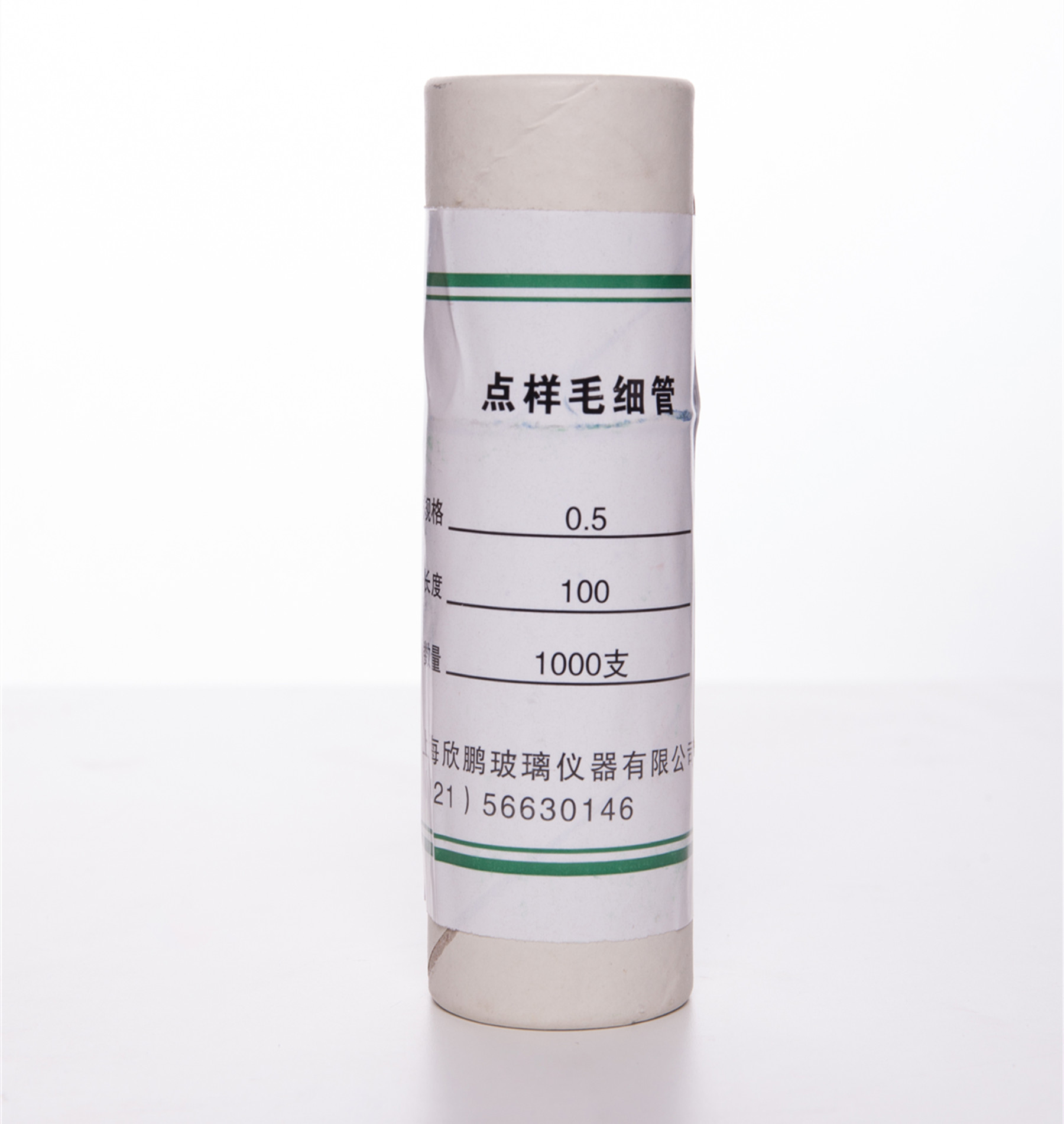 欣维尔 薄层点样毛细管毛细玻璃管,TLC用，长度：100mm，1000支/筒 P25