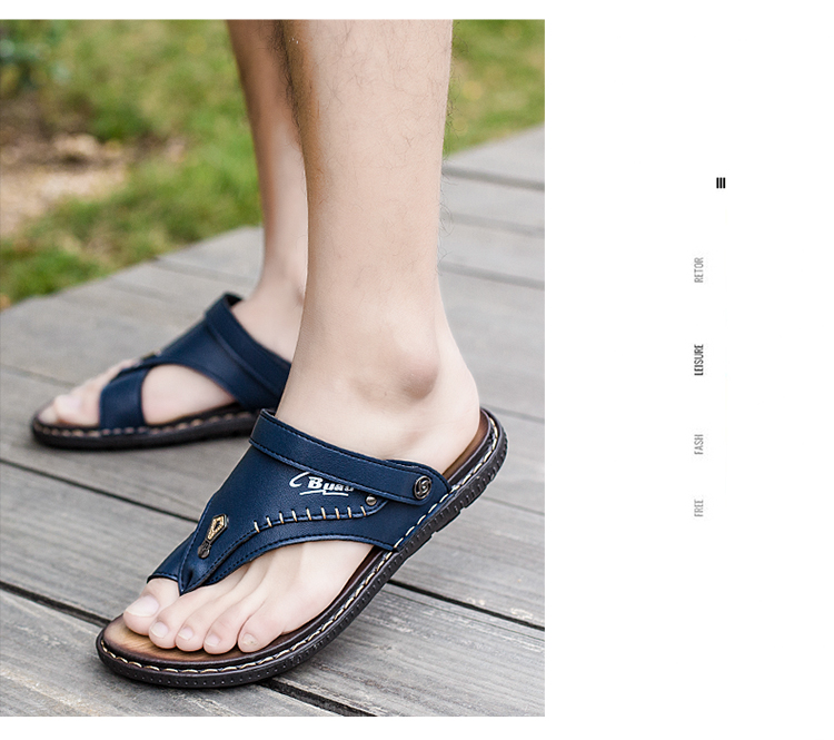 Tongs homme en PU - Ref 3449714 Image 29