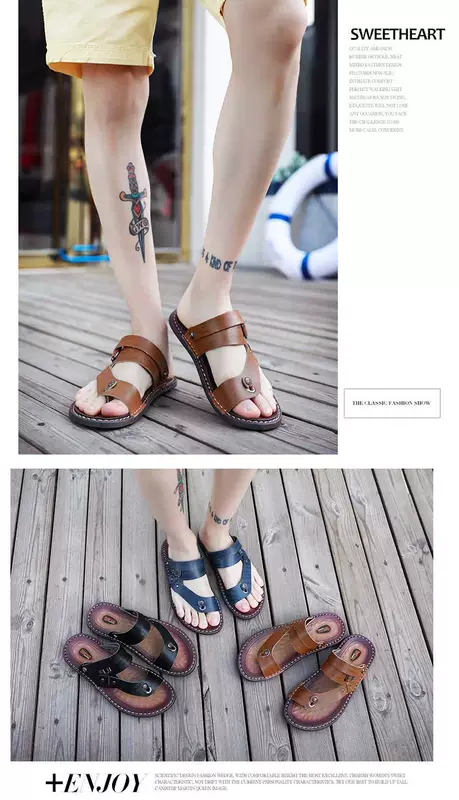 Dép nam mùa hè flip flops của nam giới không trượt bãi biển giày dép nam kích thước lớn pinch triều nam dép mùa hè không thấm nước giày tăng chiều cao nam