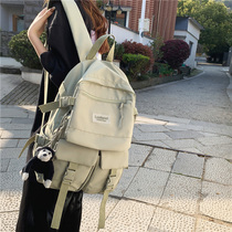 2021 new large capacity schoolbag female Korean version of Harajuku original high school college students shoulder bag Tide brand backpack male summer