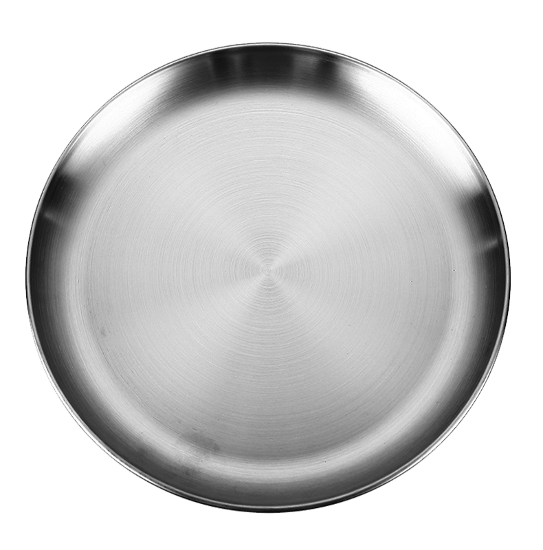 Rural roasting stove fruit plate ultra-thick stainless steel return air stove ultra-thick desktop fruit plate diameter 30CM net weight 422 grams