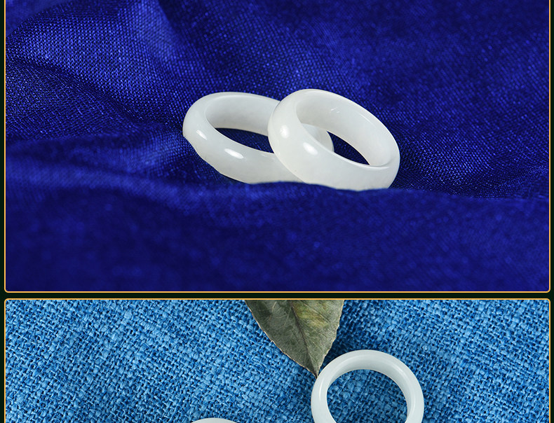 Bague mixte      en Hetian jade - Ref 3087506 Image 12