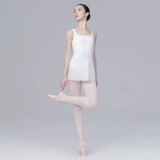 Маленький жасминовый фиолетовый жилет с юбкой, гимнастический костюм, сетчатый костюм «все в одном», костюм для взрослых, балетный тренировочный костюм