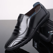 男士真皮软底商务休闲时尚豆豆鞋