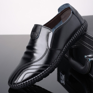 男士真皮软底商务休闲时尚豆豆鞋