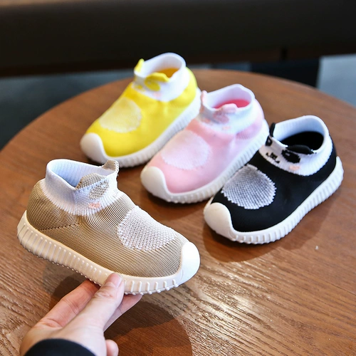 Летняя детская милая спортивная обувь, мультяшные дышащие туфли для мальчиков, нескользящие модные носки, удобная обувь