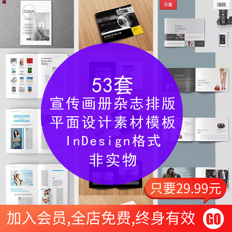 Enterprise design photography collection creative promotional booklet magazine typography indesign template ID source file