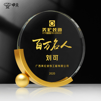 Zhuohe Metal Medals Customized Creative Interior Design Competition Personality Trophy High-end prize souvenir